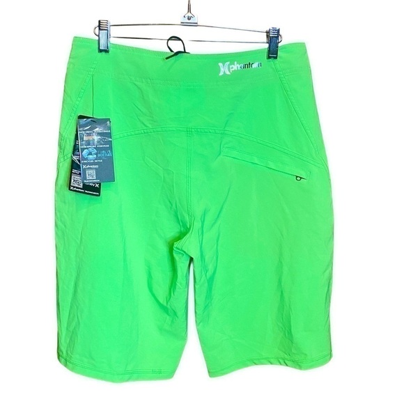 NWT Hurley Men's Phantom Solid 20" Stretch Board Shorts Size 30 lime green - Picture 2 of 7